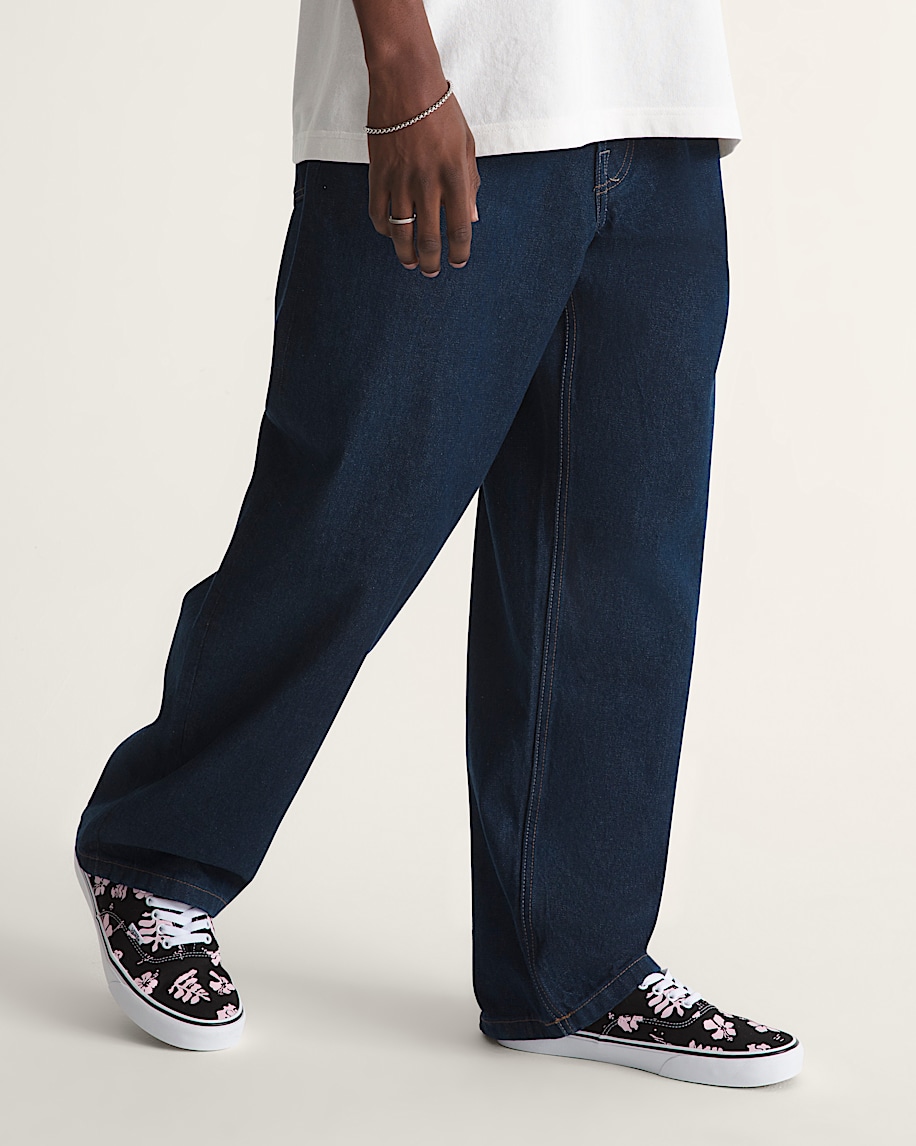 Premium Check-5 Loose Denim Pants - 6
