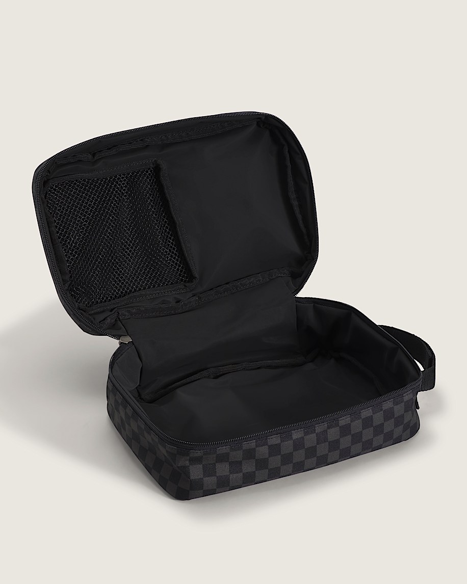 Kids Checkerboard Old Skool Lunch Bag VANS Charcoal Black ALT2