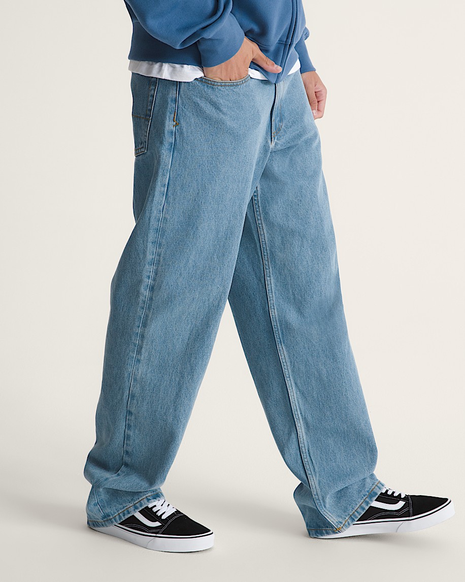 Check-5 Loose Denim Pants - 6