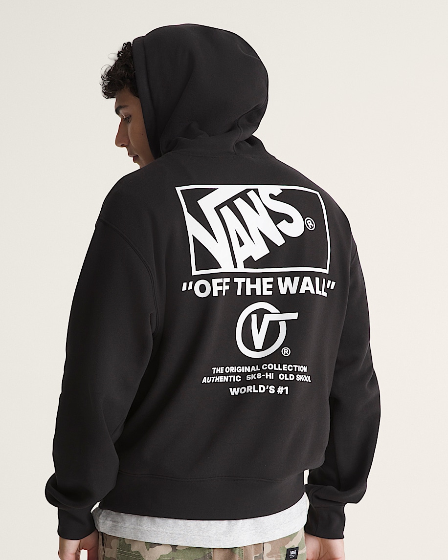 Stacked Hi Pullover Hoodie VANS Black  White ALT3