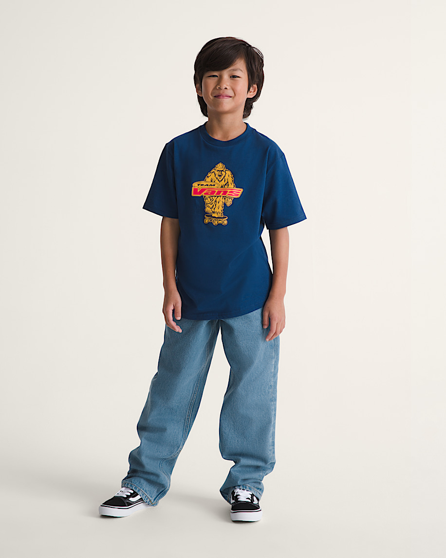 Kids Check-5 Loose Denim Pants - 2