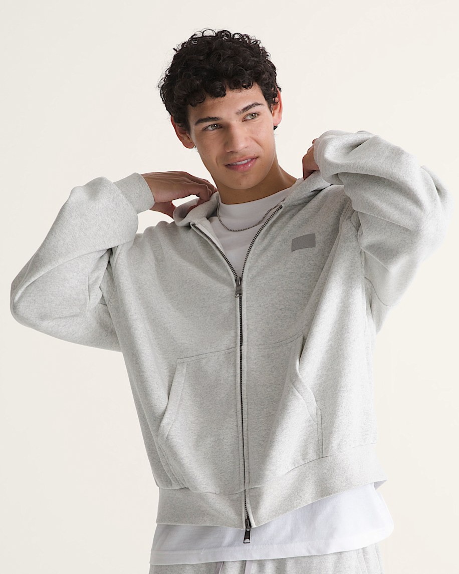 Premium Zip Hoodie VANS Ash Heather Grey ALT2