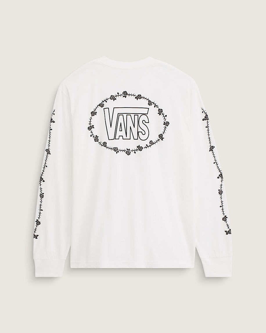 Rose and Thorns Long Sleeve TShirt VANS White ALT1