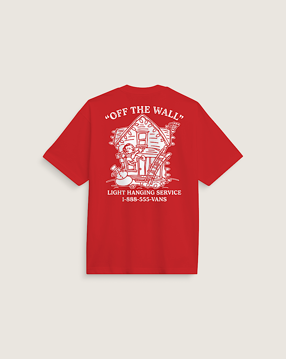 Deck the Walls TShirt VANS Red HERO
