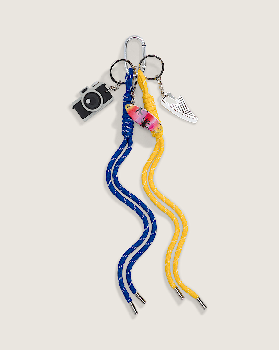 Waffle Shop Sunset Snapshot Bag Charm Set VANS Blue  Yellow HERO