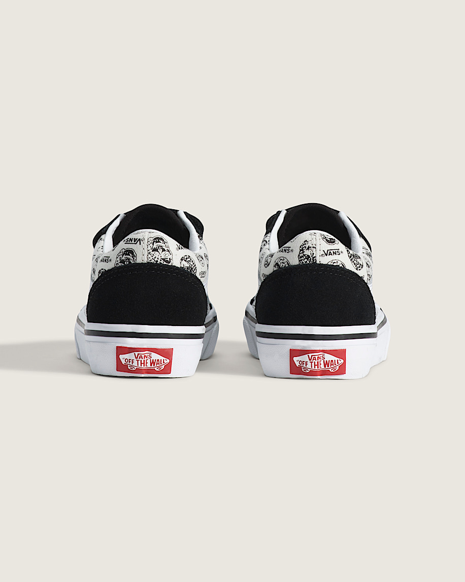 Little Kids Old Skool V Shoe VANS Black  White ALT3