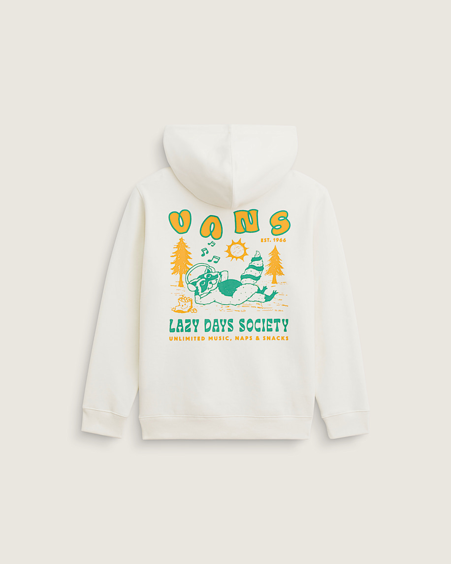 Kids Lazy Daze Pullover Sweatshirt VANS Marshmallow White HERO