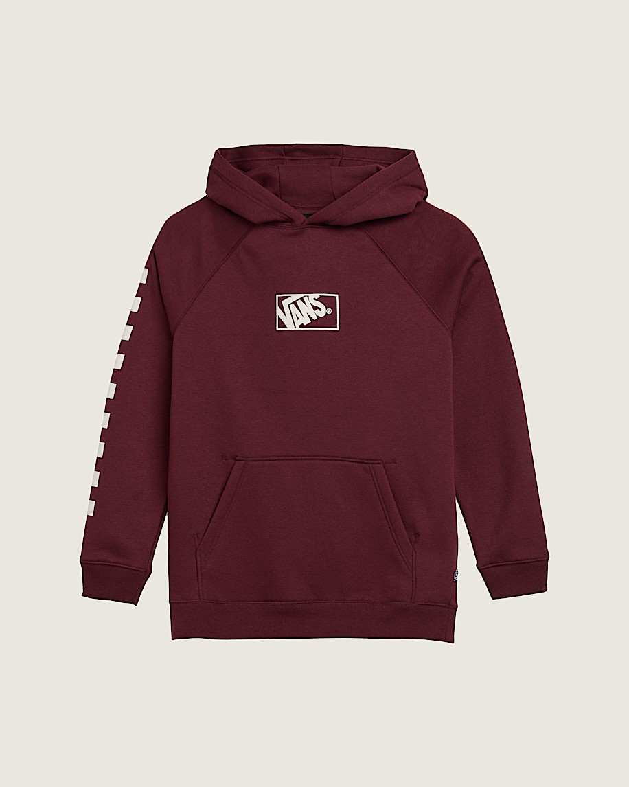 Kids Stacked Box Sweatshirt VANS Port Royale Red HERO