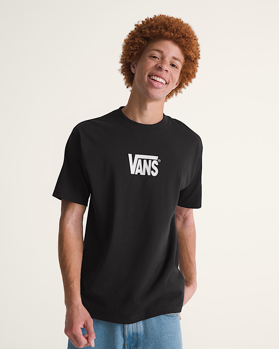 Stretch Logo TShirt VANS Black  White ALT2