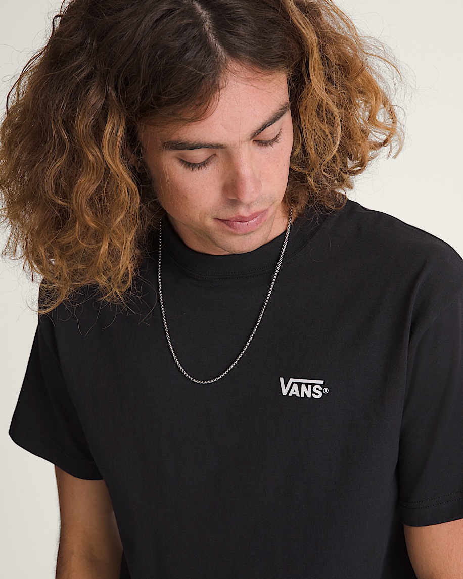 New Left Chest TShirt VANS Black  White ALT4