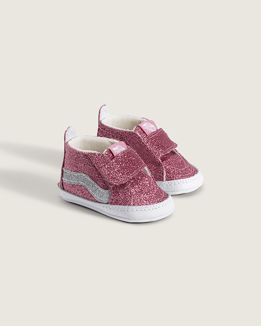 Infant SK8Hi Crib Shoe VANS Glitter Dawn Pink ALT1