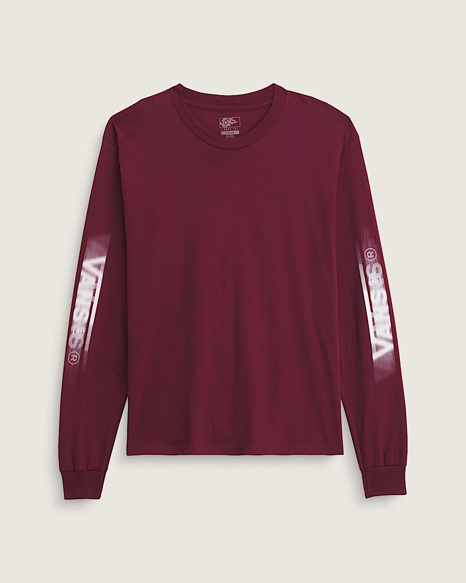Blur Drop Long Sleeve T-Shirt - 1