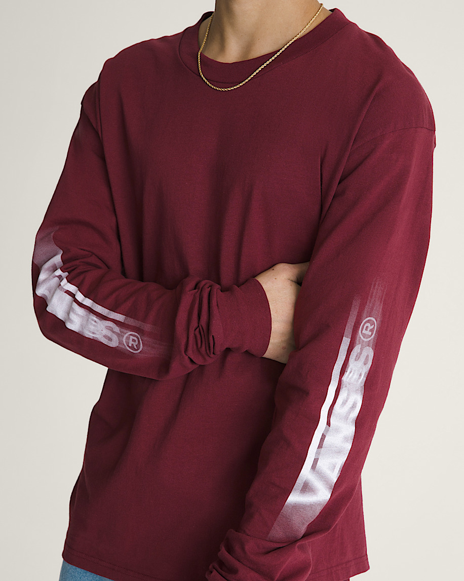 Blur Drop Long Sleeve T-Shirt - 5