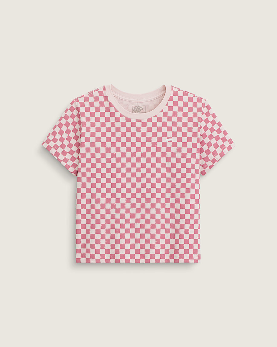 Salton Checkerboard TShirt VANS Sepia Rose Pink HERO