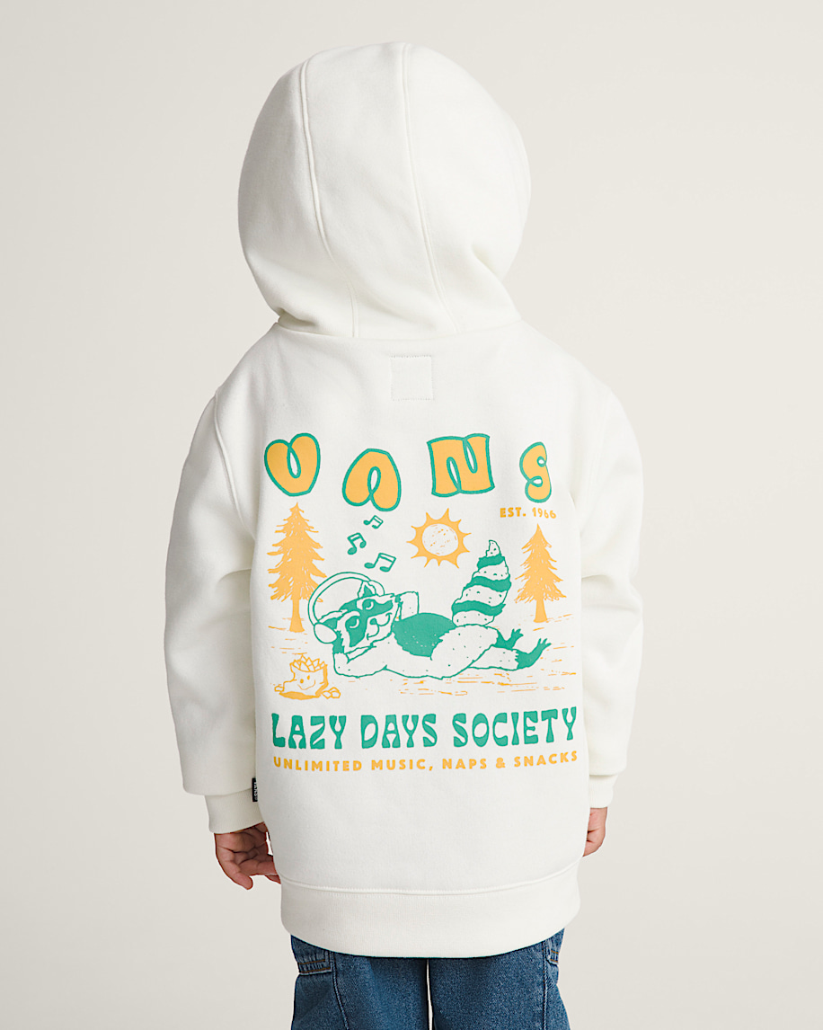 Little Kids Lazy Daze Pullover Sweatshirt VANS Marshmallow White ALT3