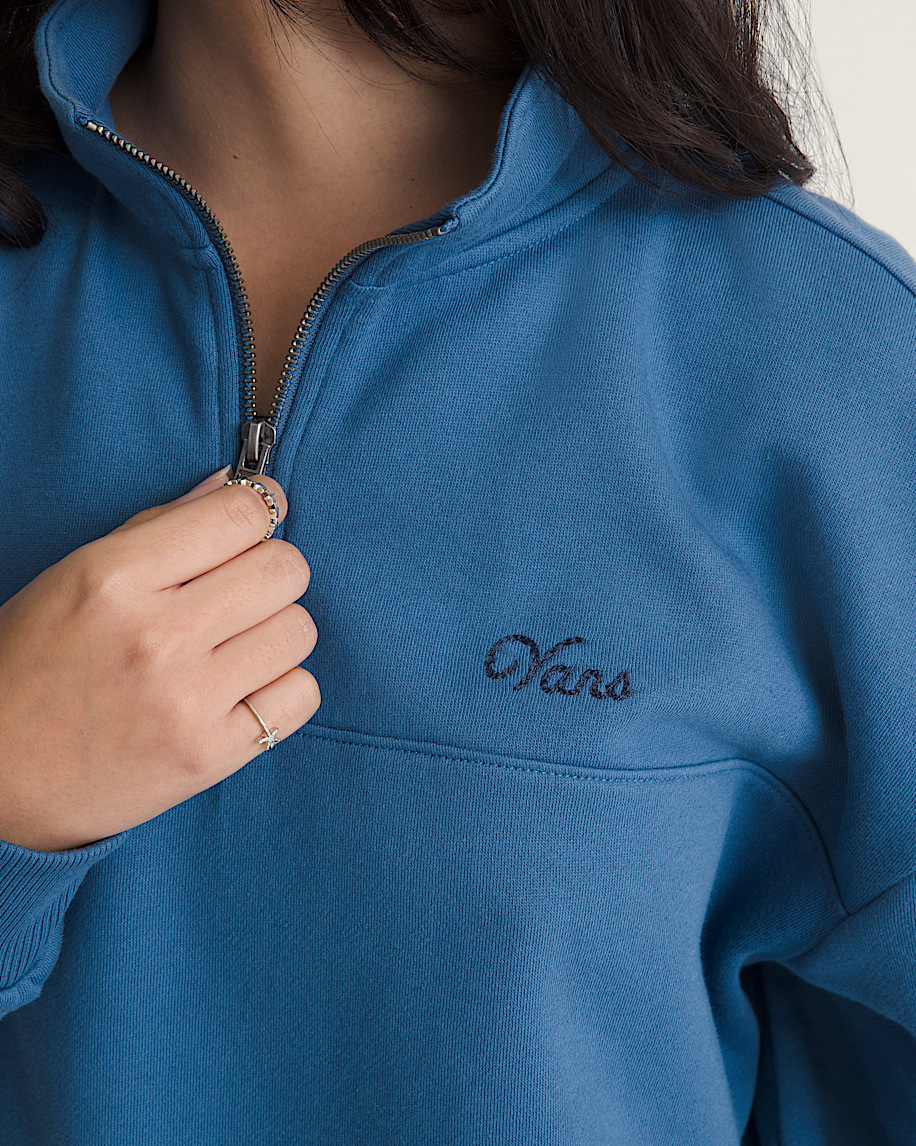 Script Logo Mock Neck Top - 5