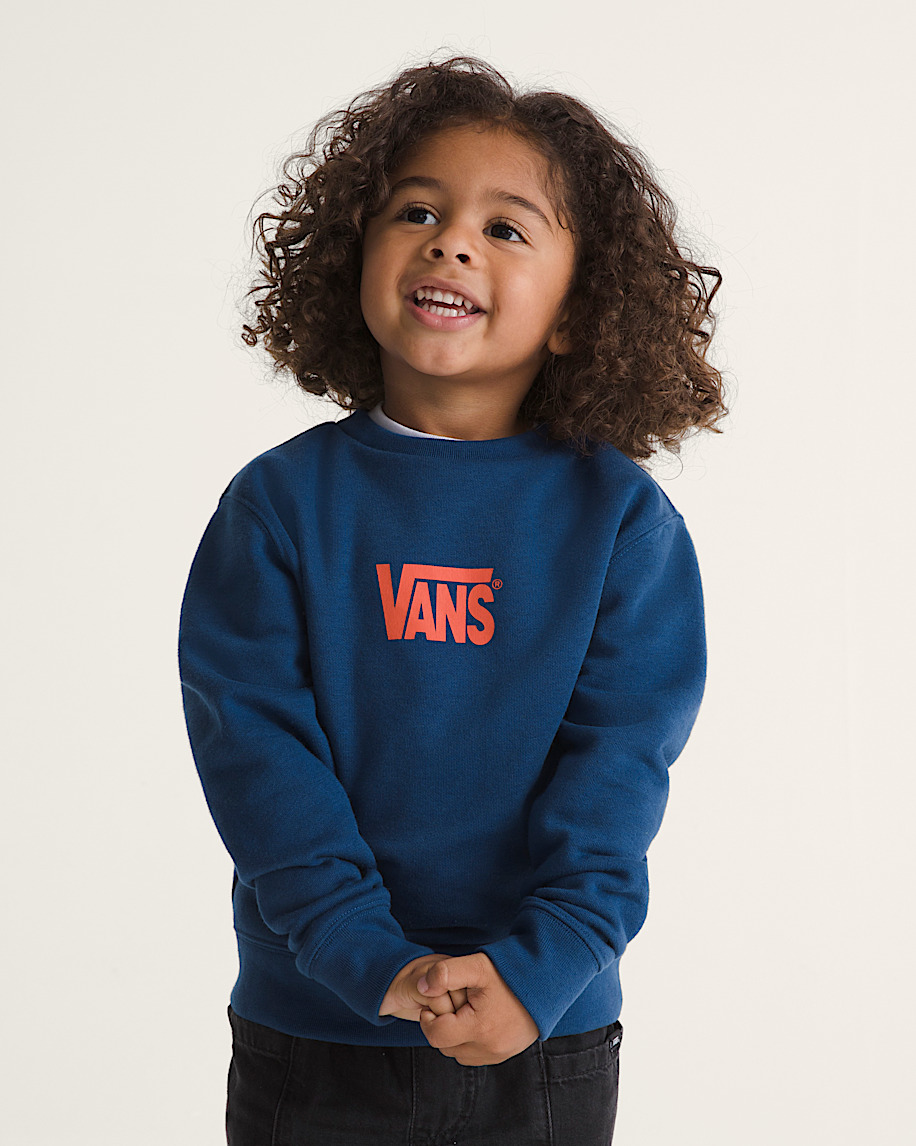 Little Kids Stretch Logo Crew Sweatshirt - 3