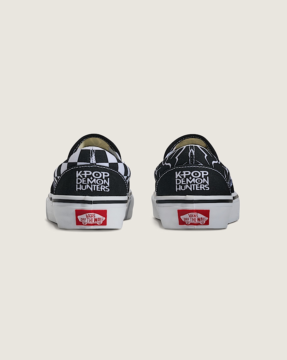 KPop Demon Hunters x Vans Big Kids Classic Slip-On Shoe in KPop