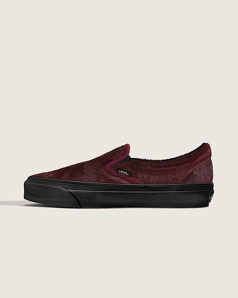 Premium Classic SlipOn Shoe VANS Burgundy Red HERO