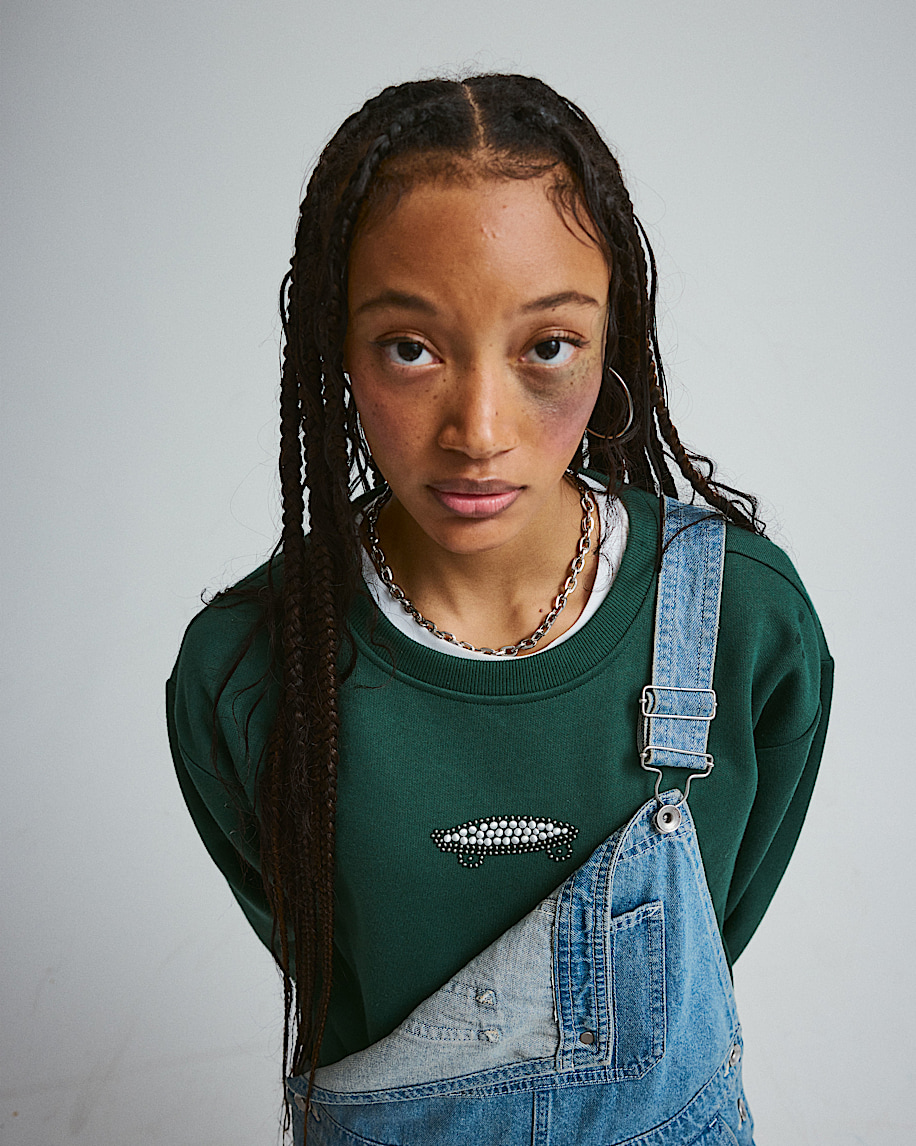 Salton Pearls Crew Sweatshirt VANS Emerald Green ALT1