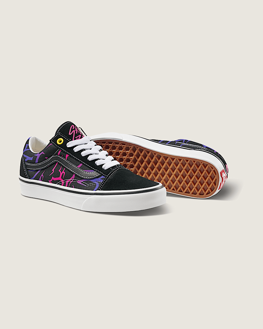 KPop Demon Hunters x Vans Old Skool Shoe VANS Kpop Demon Hunters Black  Purple ALT5