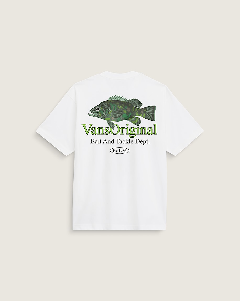 Bait and Tackle TShirt VANS White HERO