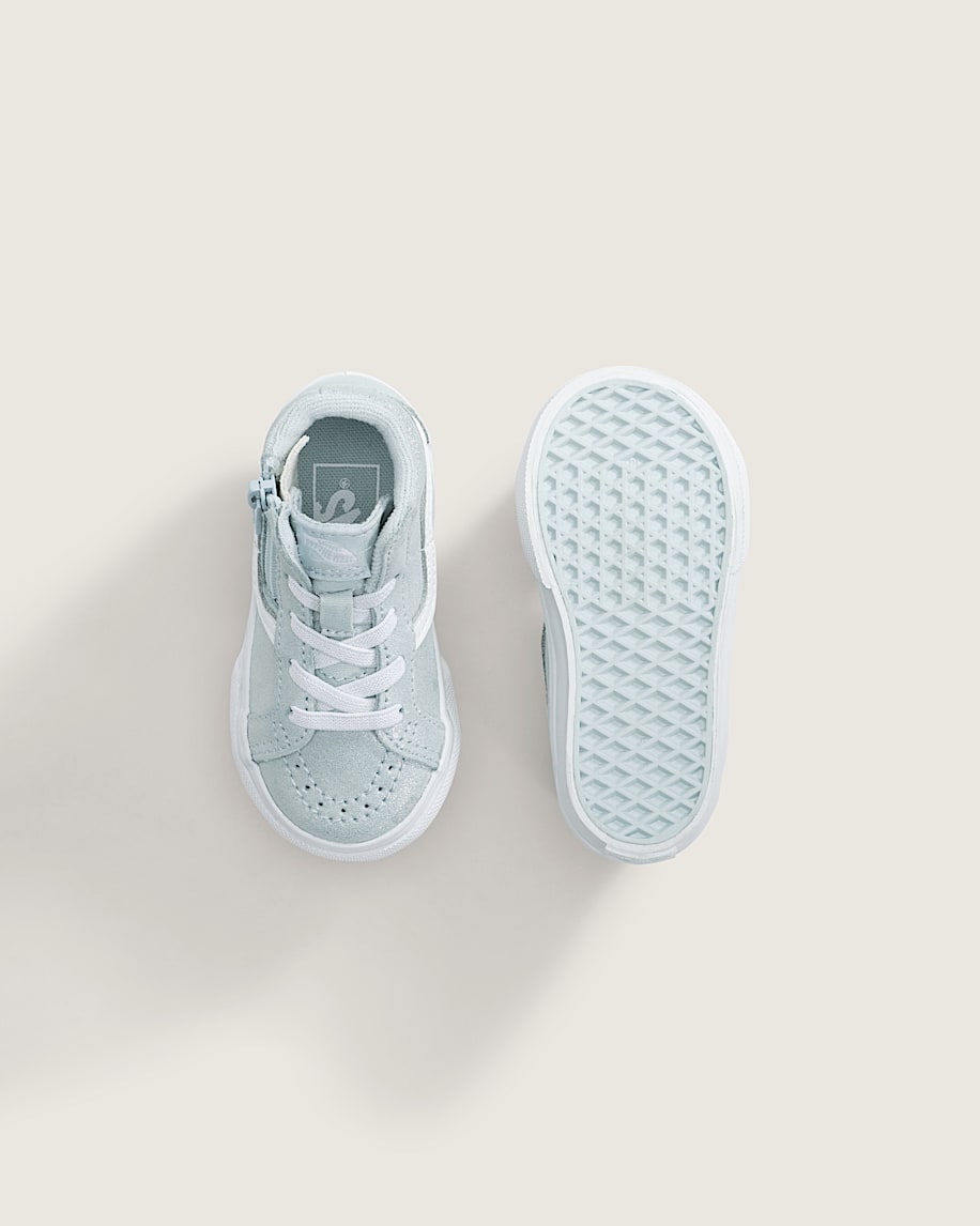 Toddler Sk8Hi Side Zip Shoe VANS Dawn Mist Blue ALT2