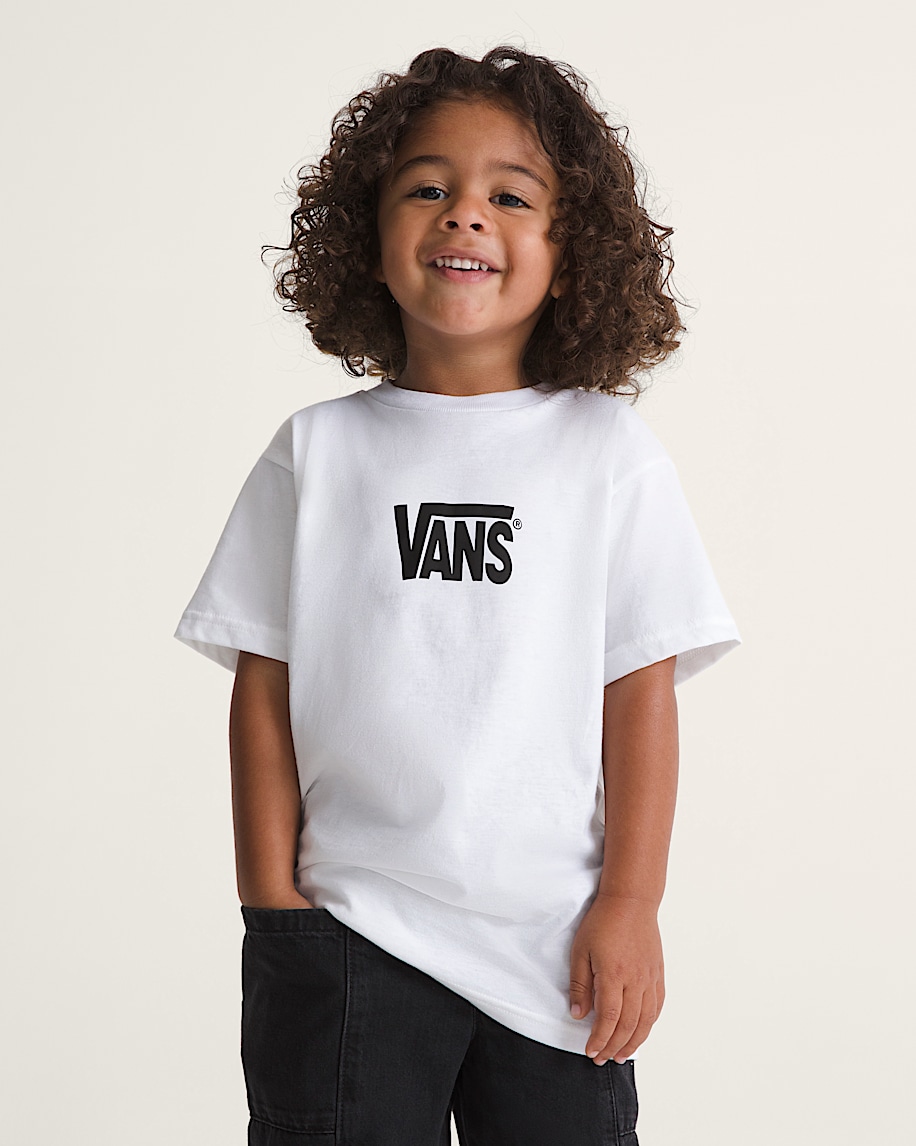 Little Kids Stretch Logo TShirt VANS White ALT2