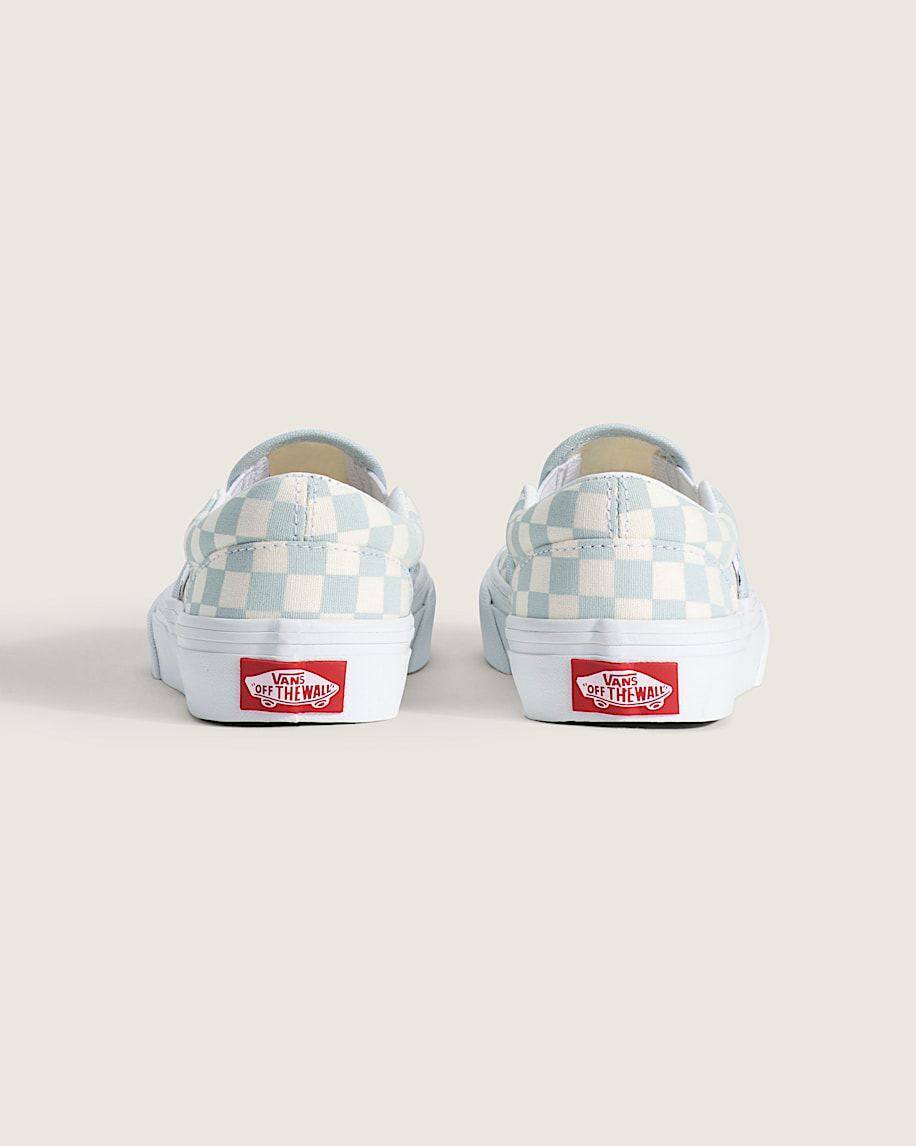 Little Kids Classic SlipOn Checkerboard Shoe VANS Checkerboard Dawn Mist Blue ALT3