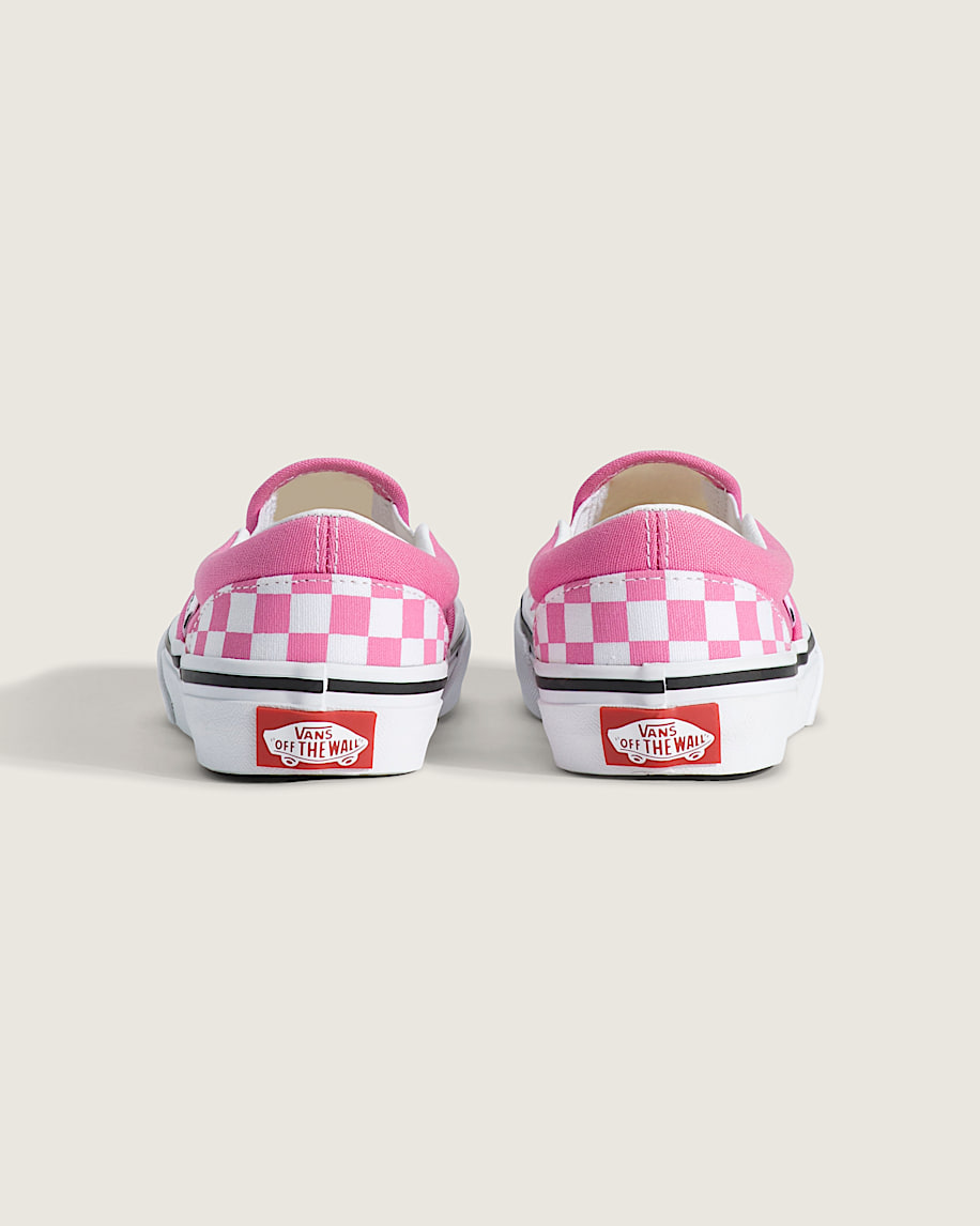 Little Kids Classic SlipOn Checkerboard Shoe VANS Checkerboard Fizz Pink ALT3