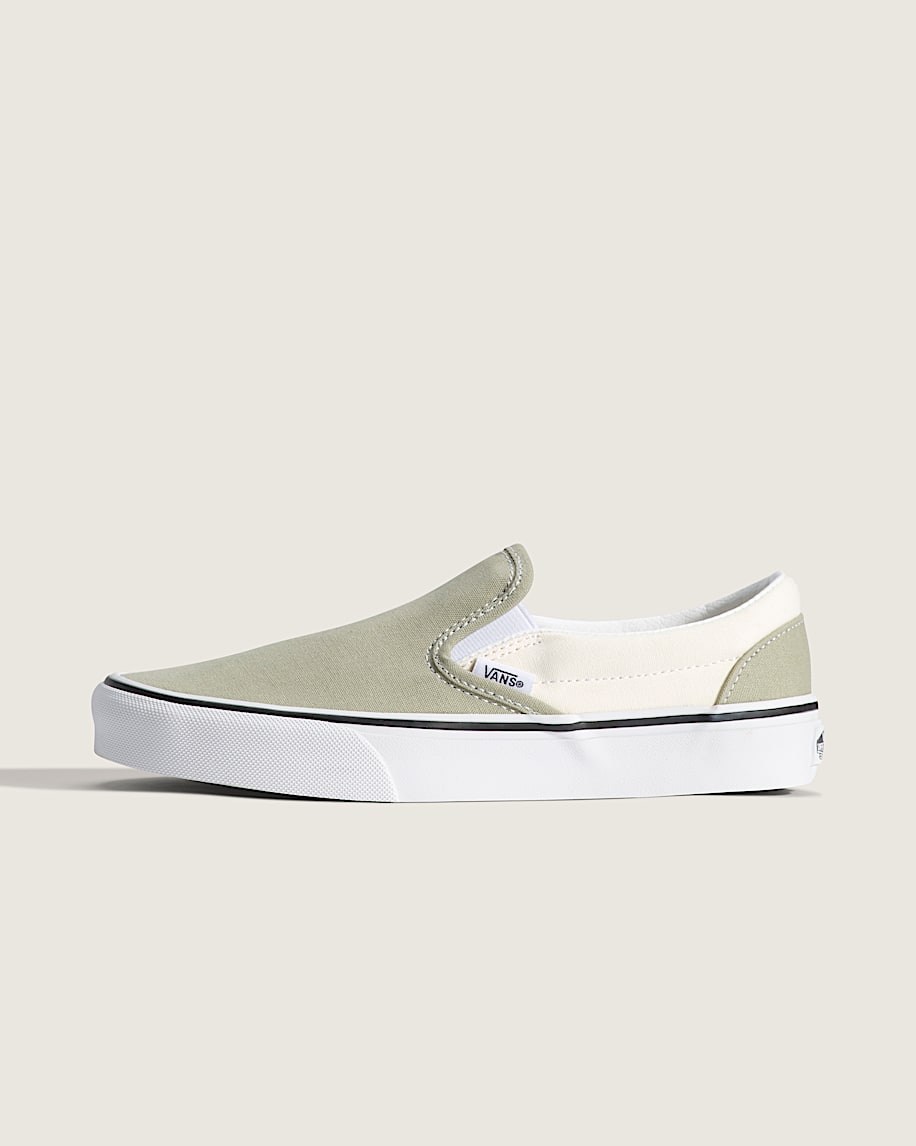 Classic SlipOn Shoe VANS Sage Green HERO