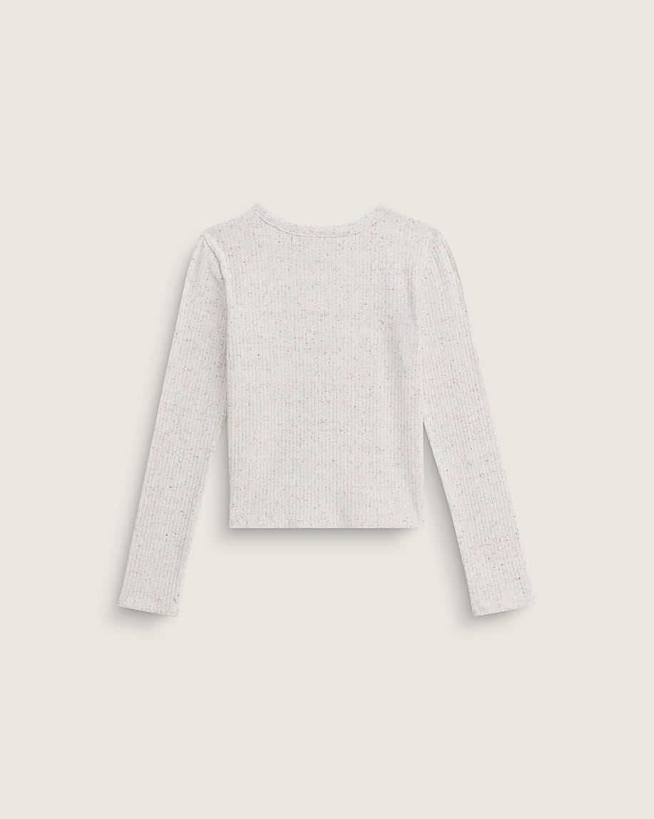 Kids Teri Confetti Rib Long Sleeve Shirt - 2