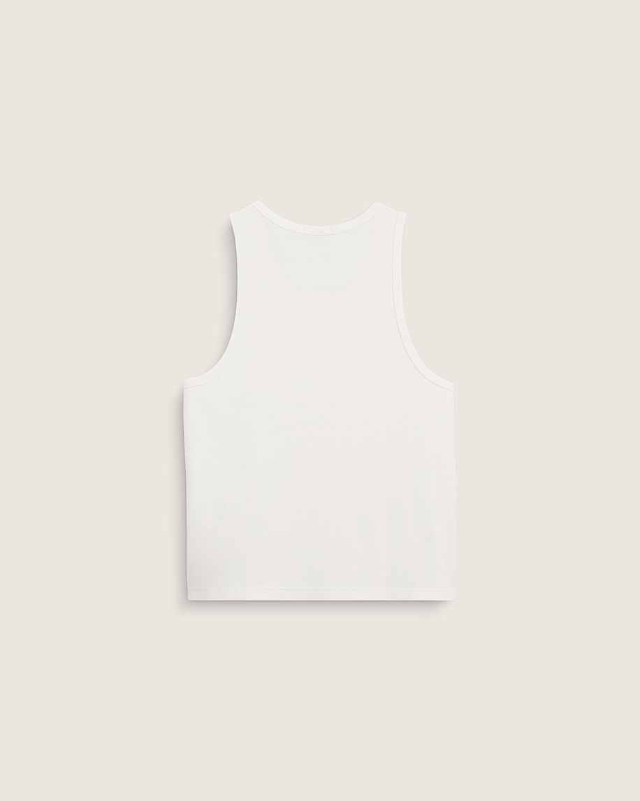 Premium Waffle Tank Top VANS Egret White ALT1