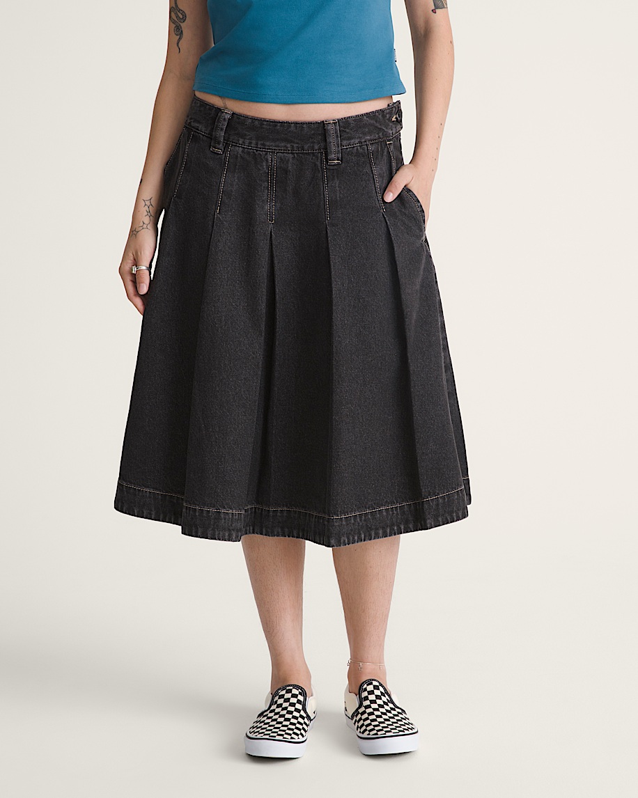 Authentic Chino Denim Skirt - 3