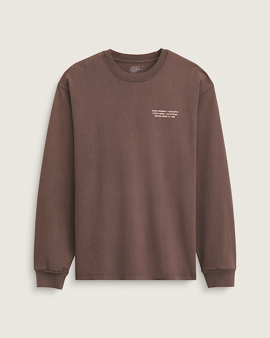 Original Concepts Long Sleeve T-Shirt in Vintage Cocoa Brown | Vans