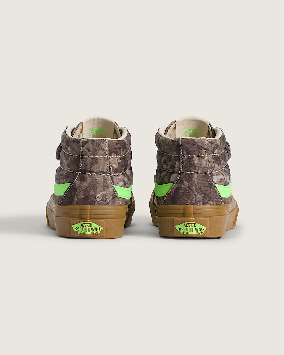 Little Kids Sk8Mid V Shoe VANS Camo Gecko Green ALT3