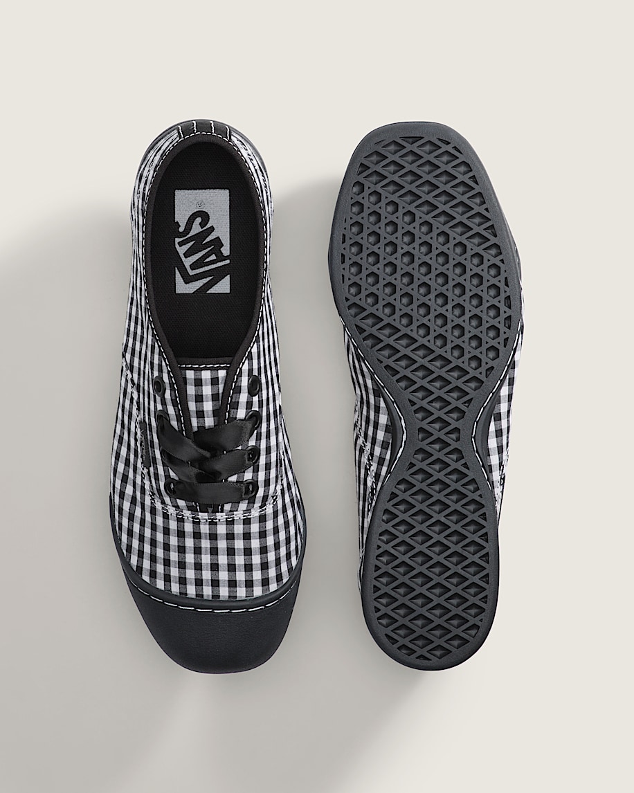 Premium Authentic Prima Shoe VANS Checkerboard Black  Black ALT2
