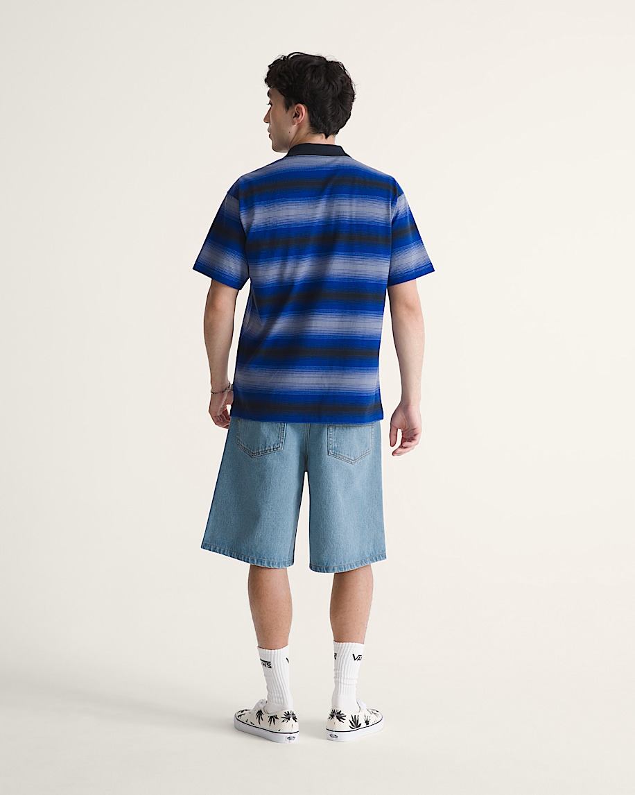 Check5 Baggy Denim Shorts VANS Stonewash Blue ALT4