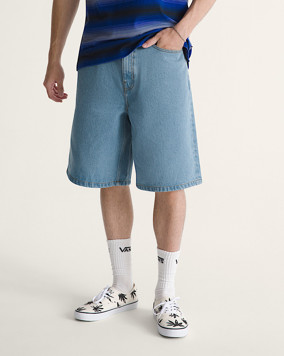 Check5 Baggy Denim Shorts VANS Stonewash Blue ALT2