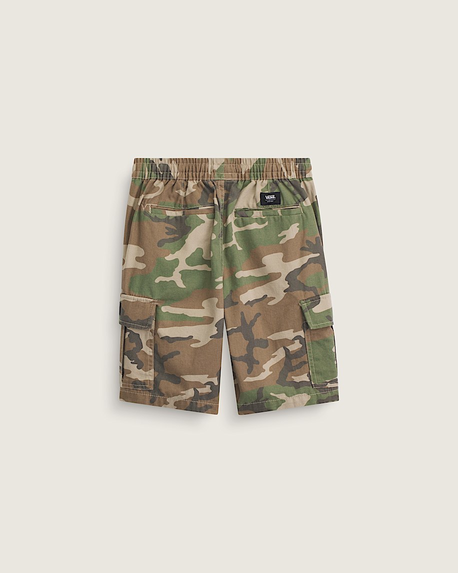 Kids Range Cargo Loose Shorts VANS Vintage Camo Brown  Green ALT1