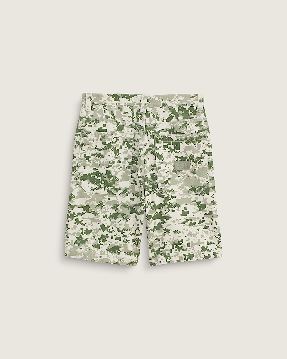 Premium Check5 Baggy Canvas Short VANS Digi Camo Green ALT1