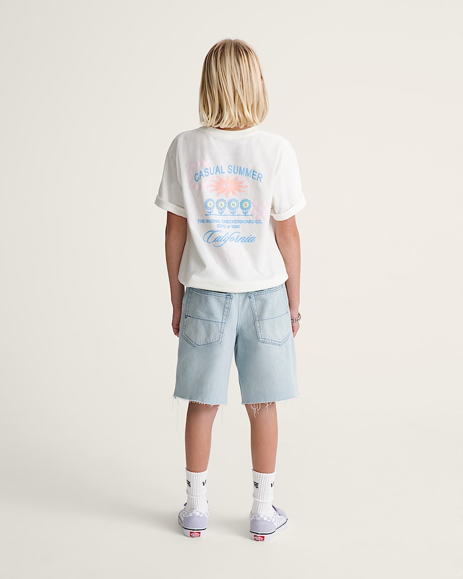 Kids Sirelle CutOff Jorts VANS Light Stonewash Blue ALT4