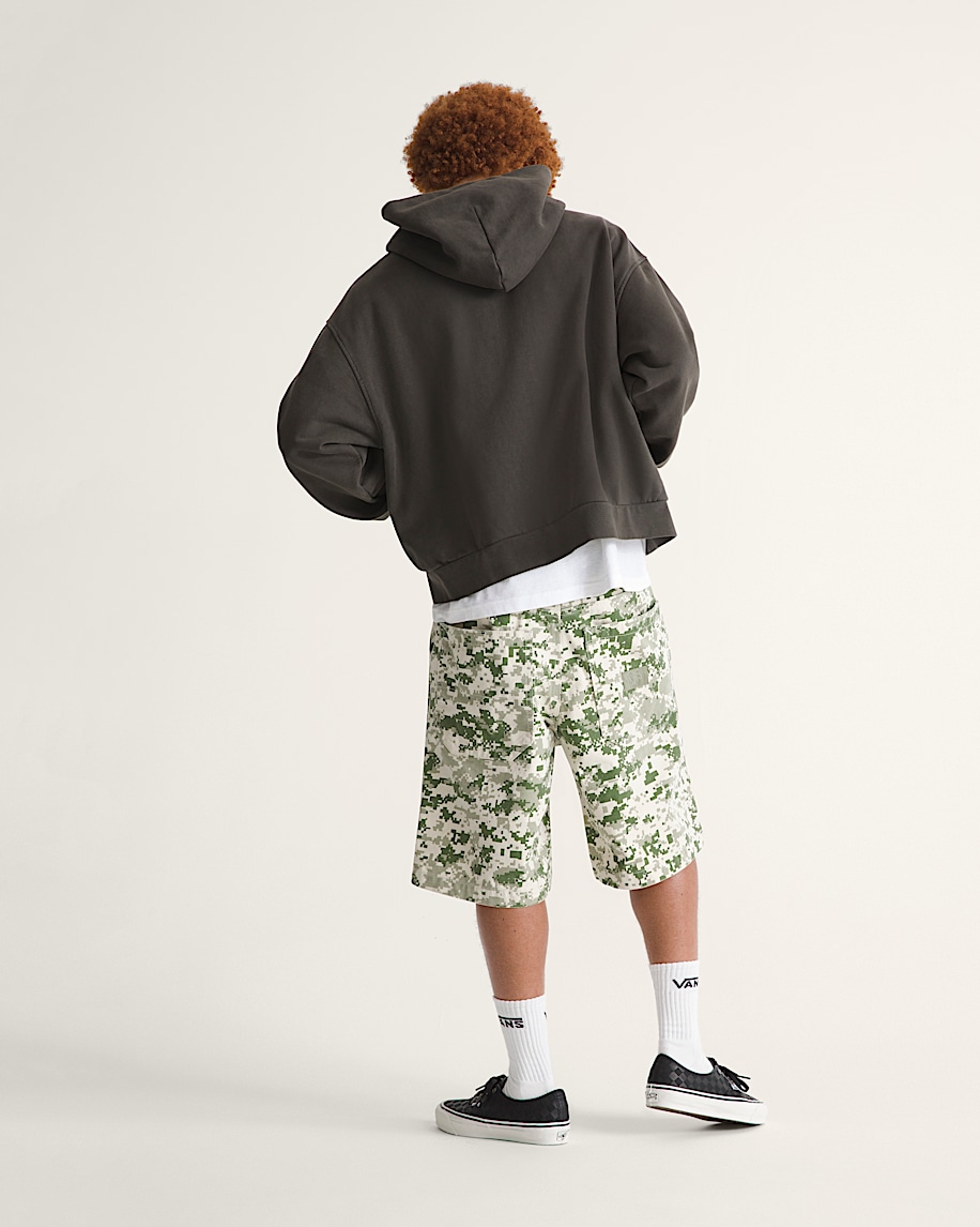 Premium Check5 Baggy Canvas Short VANS Digi Camo Green ALT4