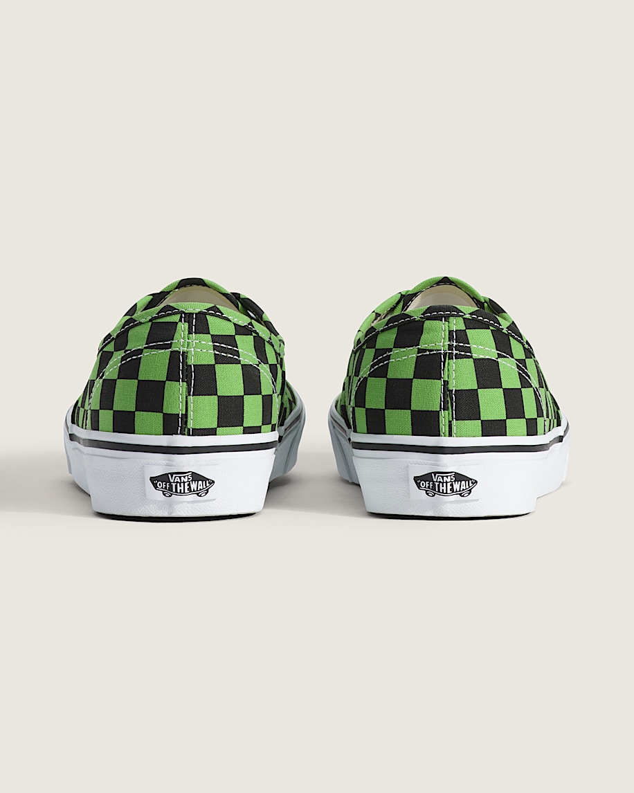 Authentic Checkerboard Shoe VANS Checkerboard Green  Black ALT3