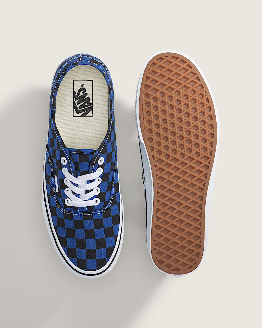 Authentic Checkerboard Shoe VANS Checkerboard Blue  Black ALT2
