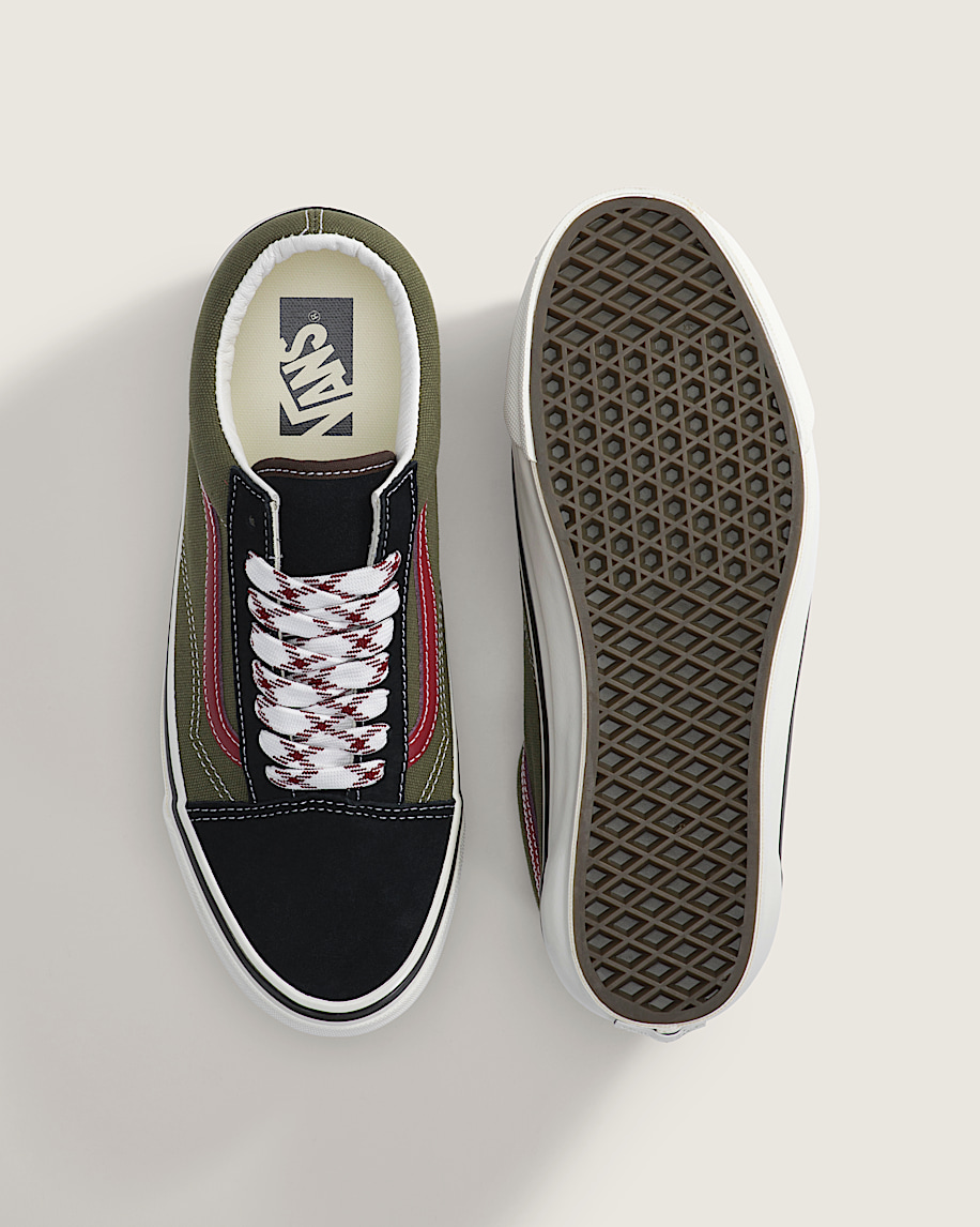 Premium Old Skool Shoe VANS Black  Olive Green ALT2