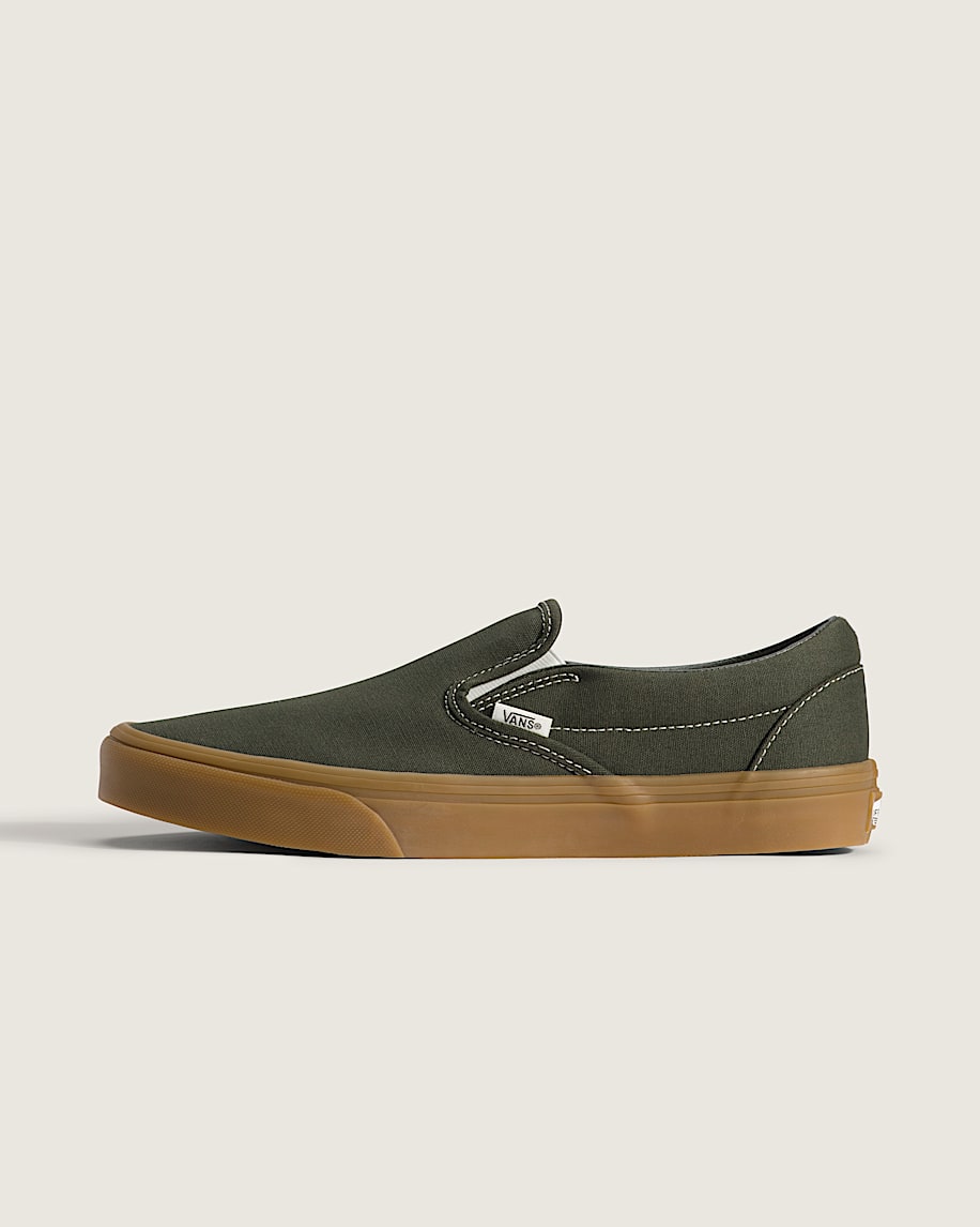 Classic SlipOn Shoe VANS Gum Obsidian Fern Green HERO