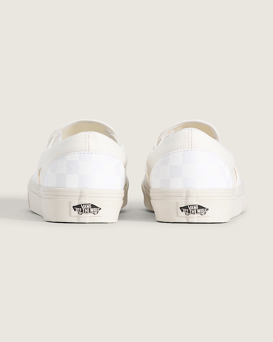 Classic SlipOn Checkerboard Shoe VANS Checkerboard Blanc De Blanc White ALT3