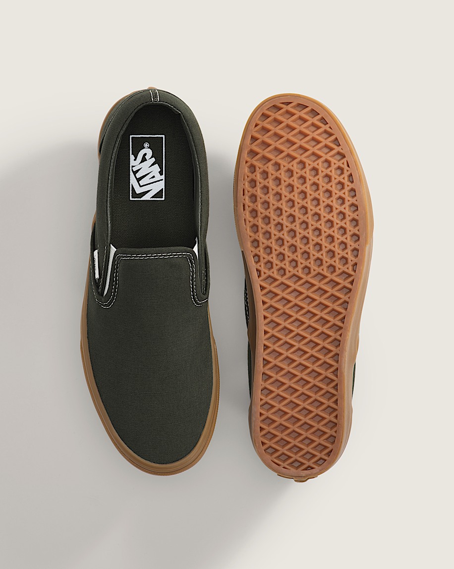 Classic SlipOn Shoe VANS Gum Obsidian Fern Green ALT2