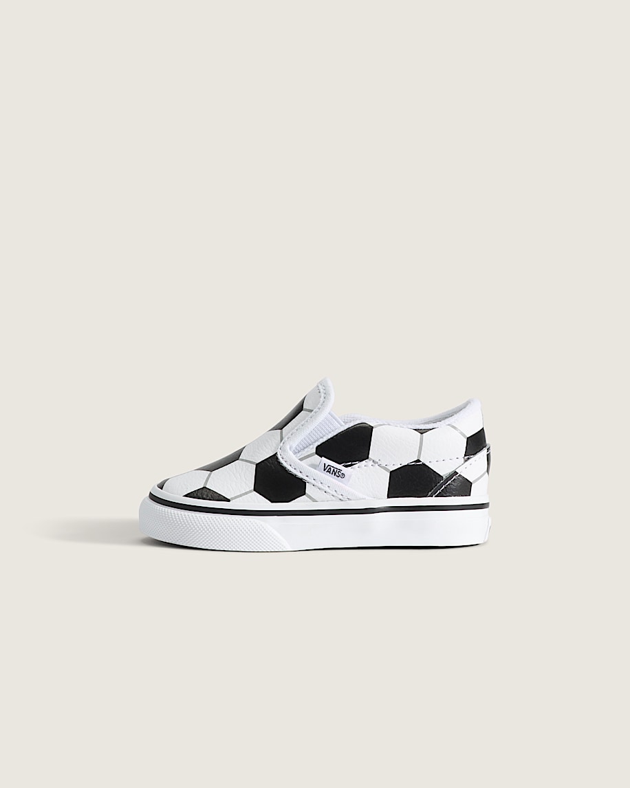 Toddler Classic SlipOn V Shoe VANS Soccer Black  White HERO